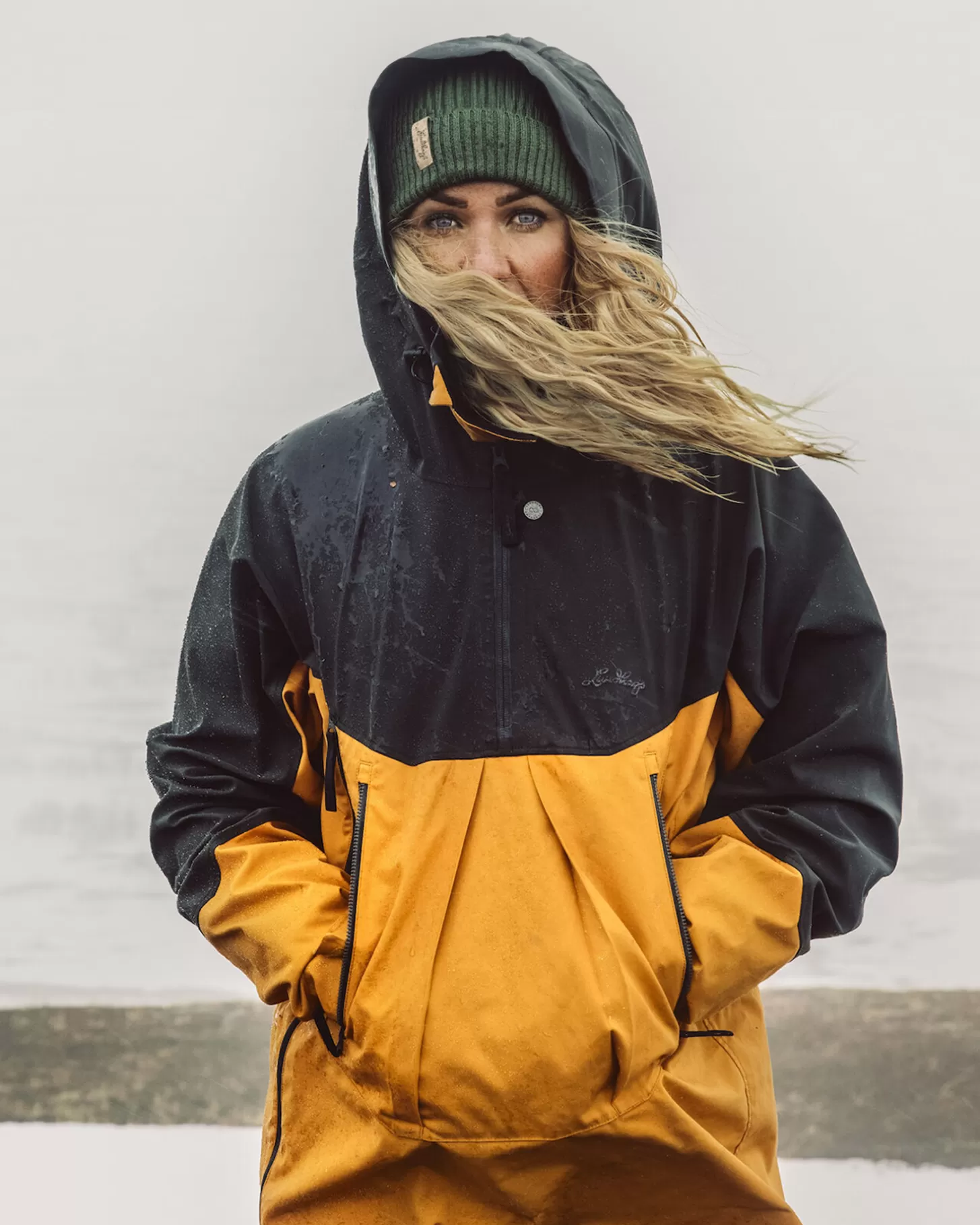 Lundhags Abisku Hybrid Anorak Gold/Charcoal Outlet