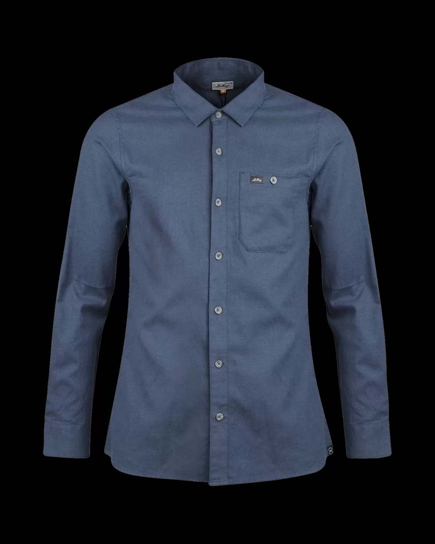 Lundhags Ekren Solid Ms LS Shirt Mid Blue Discount