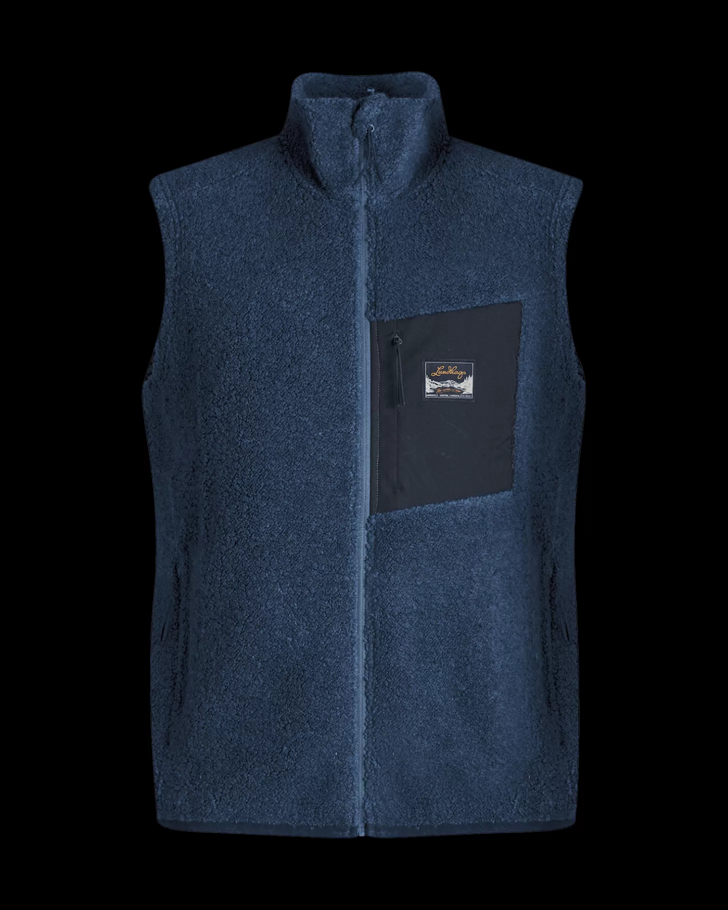 Lundhags Flok Wool Ms Pile Vest Light Navy Clearance