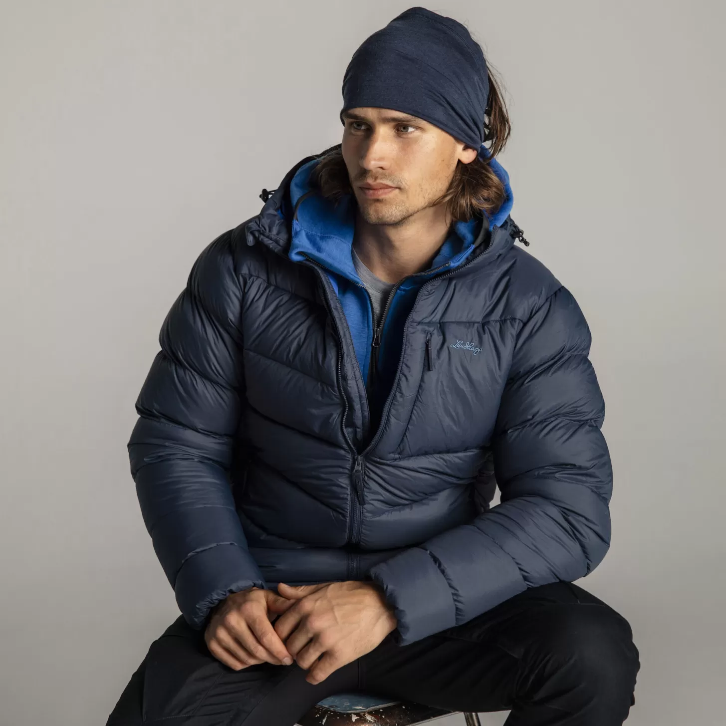 Lundhags Fulu Down Hooded Jacket M Deep Blue Flash Sale