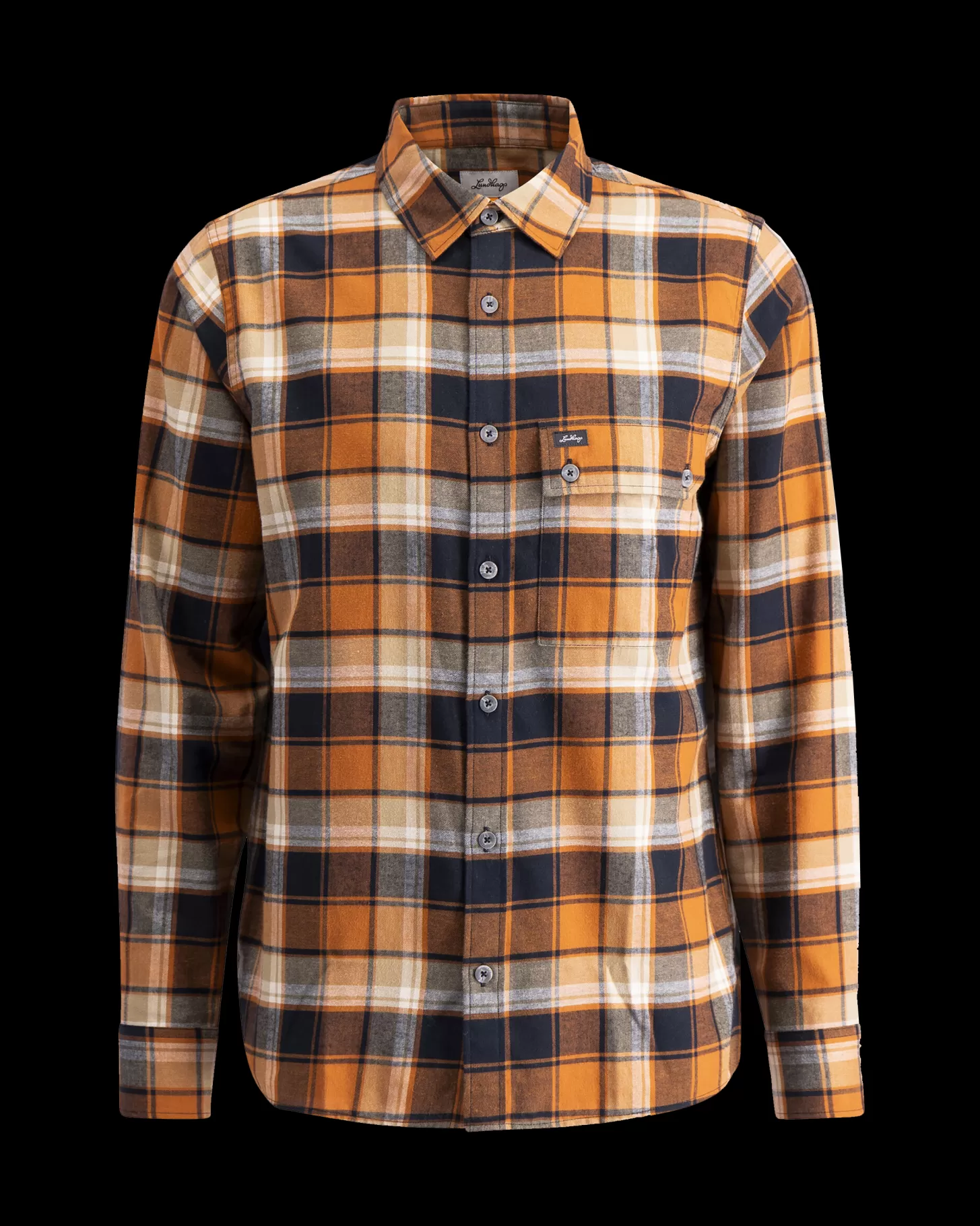 Lundhags Järpen Plaid Flannel Shirt Brick Cheap