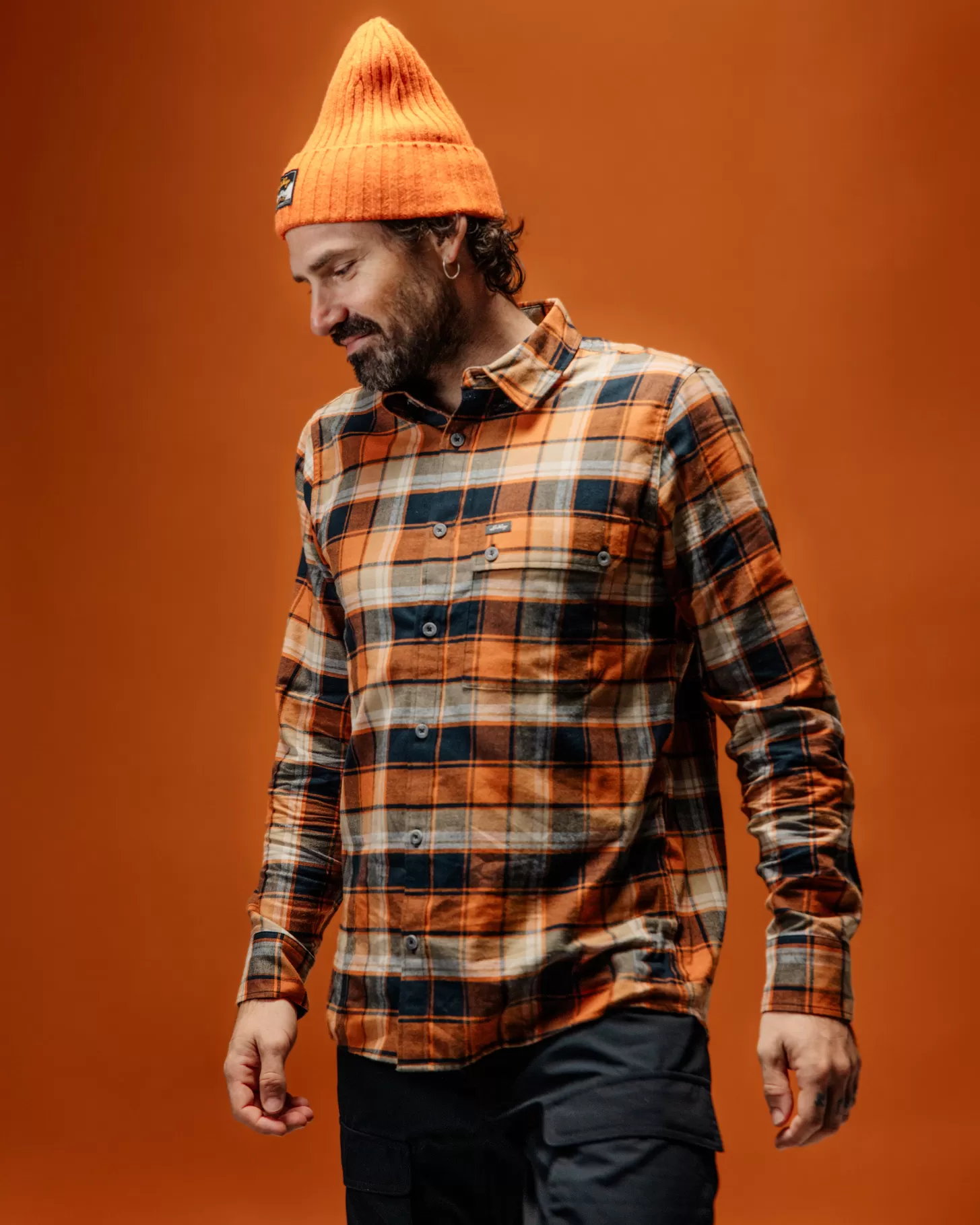 Lundhags Knak Wool Beanie Burnt Orange Best