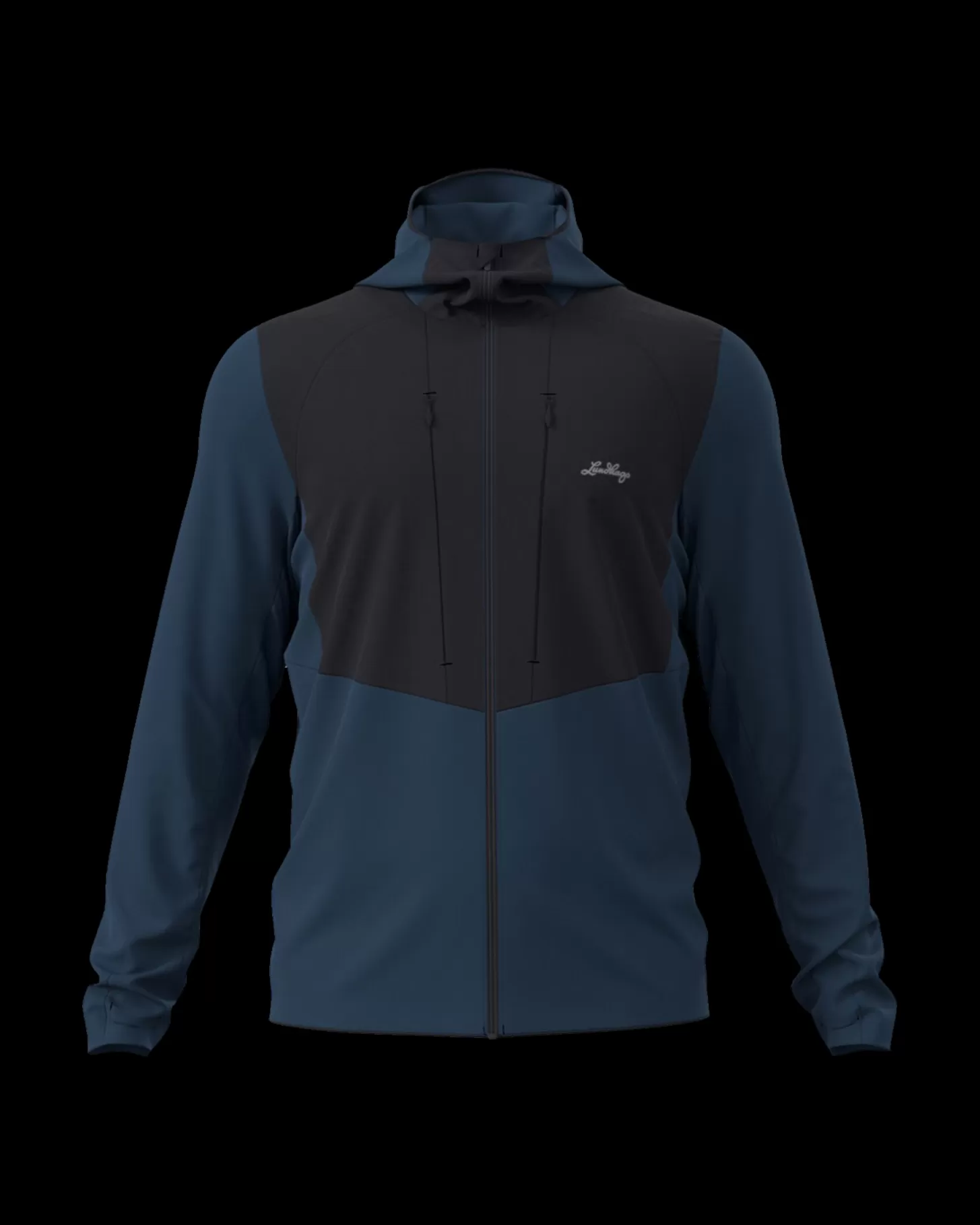 Lundhags Padje Merino Block Hoodie M Light Navy Shop