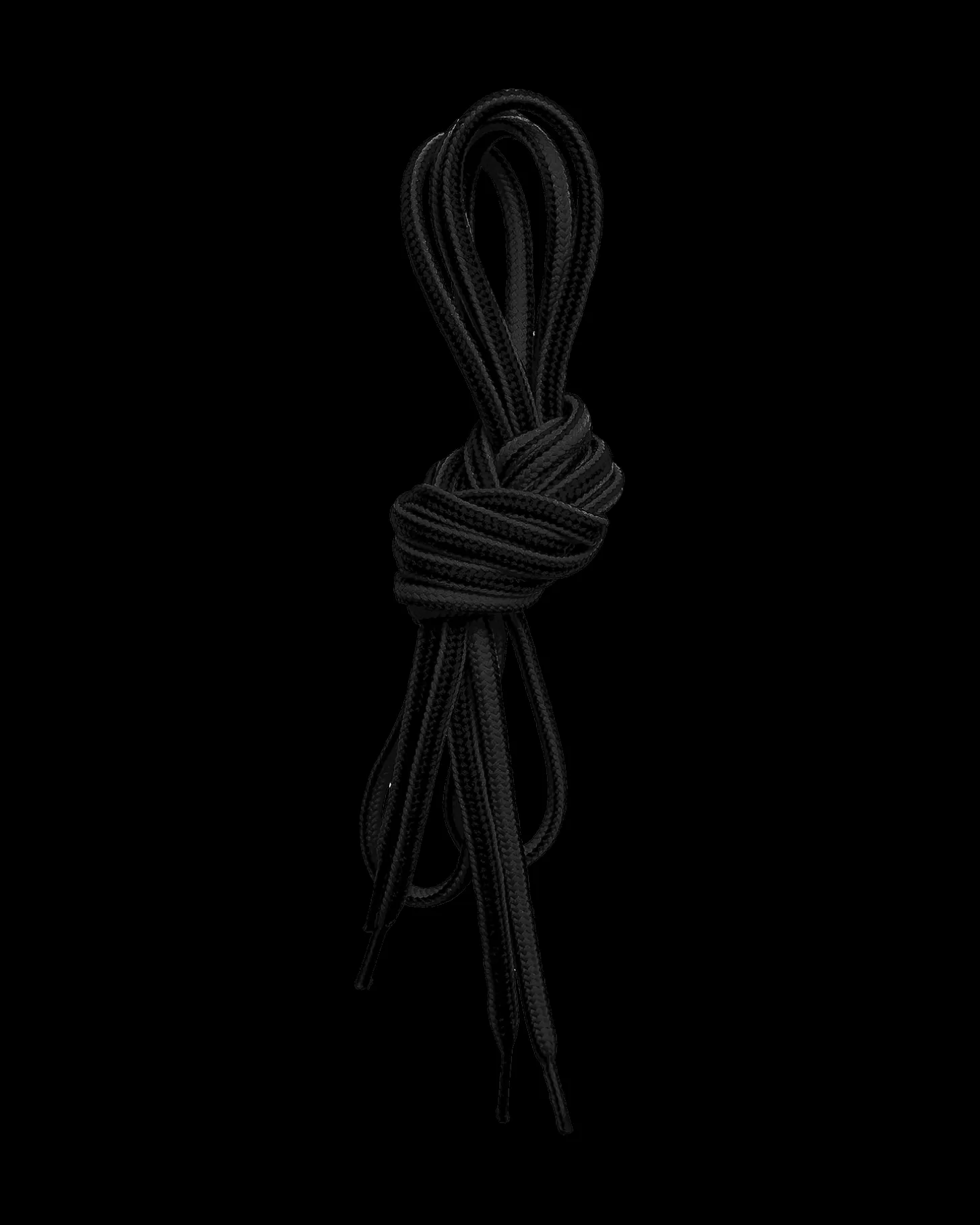 Lundhags Round Shoe Laces 130cm Black Online