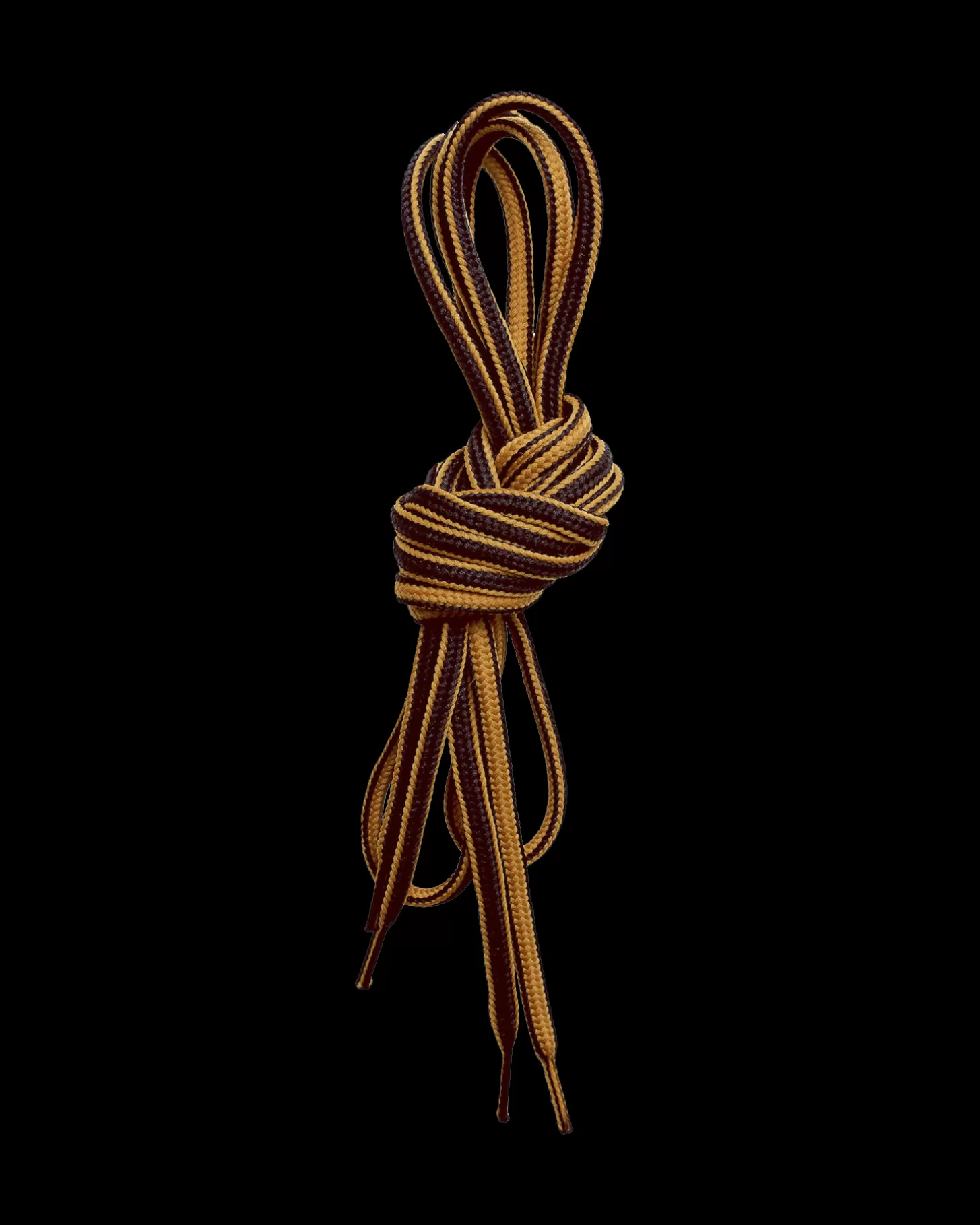 Lundhags Round Shoe Laces 130cm Yellow/Brown Hot