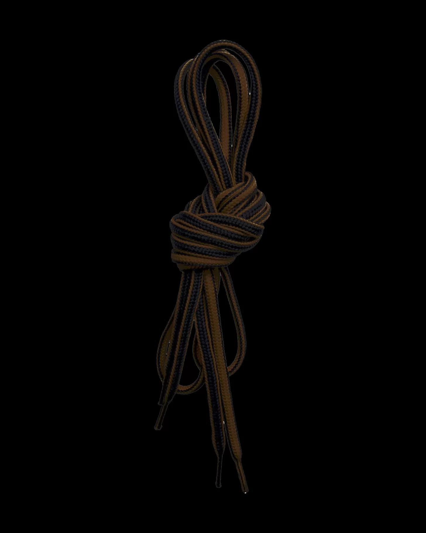 Lundhags Round Shoe Laces 150cm Black/Brown Cheap