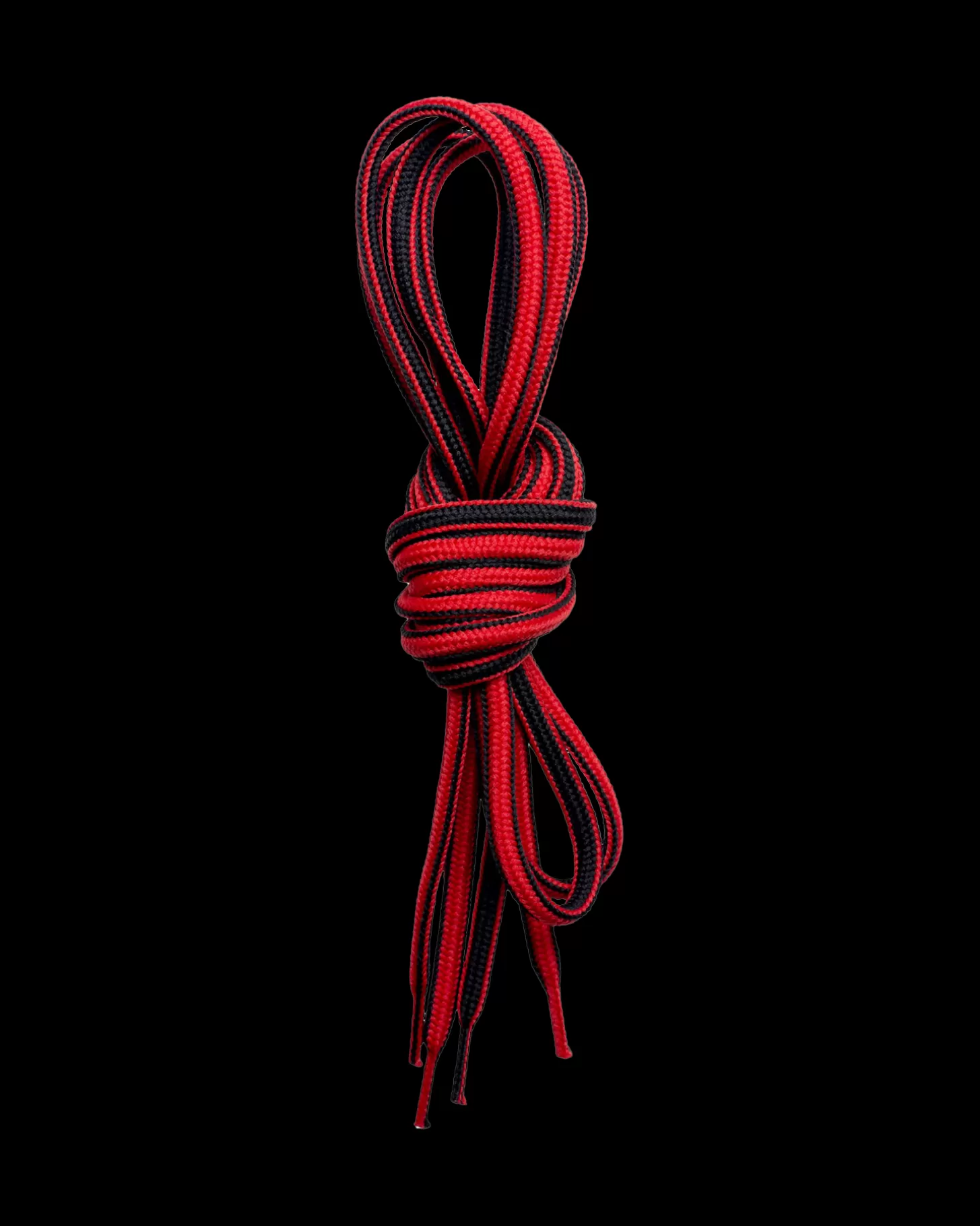 Lundhags Shoe Laces 150cm Black/Red Cheap