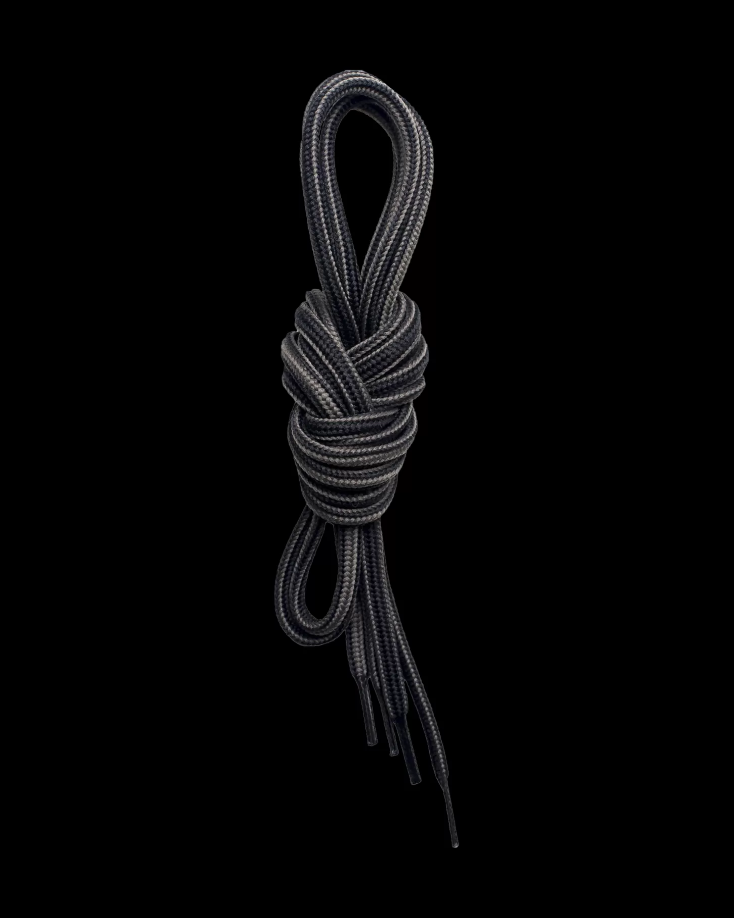 Lundhags Shoe Laces 180cm Black/Grey Hot